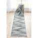 Well Woven Custom Size Runner - 27 x 19 Runner - Holden Modern Grey - Abstract Geometric Stripes