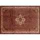 Ahgly Company Machine Washable Indoor Rectangle Traditional Rust Pink Area Rugs 8 x 12