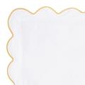 Emma Scalloped Duvet Cover - Goldenrod, Full/Queen - Ballard Designs Goldenrod Full/Queen - Ballard Designs