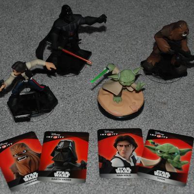 Disney Video Games & Consoles | Disney Infinity 3.0 Edition Star Wars Figures: Darth Vader, Yoda, Han Solo, Che | Color: Red | Size: Os