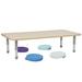 Factory Direct Partners Rectangle T-Mold Activity Table, Adjustable Standard Legs Laminate/Metal | 16 H in | Wayfair 12300-231