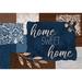 Trinx Home Sweet Home Blues Poster Print By Allen Kimberly (24 X 18) # KARC1669A Paper in Blue/Brown/White | 18 H x 24 W in | Wayfair