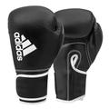 adidas Unisex - Adult Hybrid 80 Boxing Gloves, Black/White, 14 oz EU