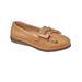 Blair Women's Dr. Max™ Leather Kiltie Tassel Loafers - Tan - 5.5 - Medium