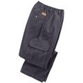 Blair Haband Men's Casual Joe® Stretch Waist Poplin Cargo Pants - Grey - 44 - Medium