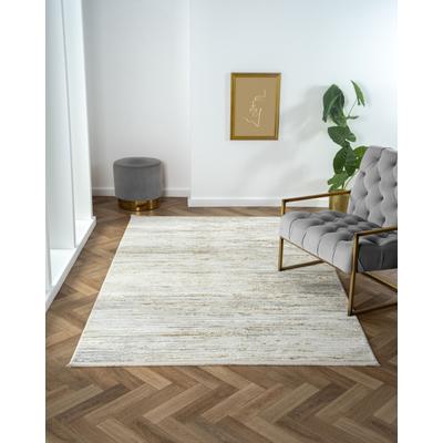 Teppich "My Passion", beige (creme, hellgrau, altgoldfarben), B:160cm H:10mm L:230cm, Polyester, MYFLAIR MÖBEL & ACCESSOIRES, Teppiche, Fransenteppich, Kurzflor, Retro-Style, besonders weich durch Microfaser, mit Fransen Image