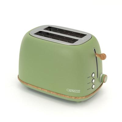 Toaster Caprizze Kaito mit Doppelschlitz Extra Breit 6 Bräunungsstufen Vintage-Design mit