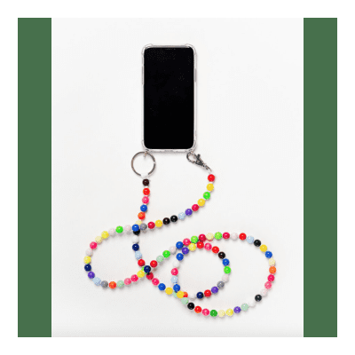 inaseifart - Colorful mobile phone necklace Phone Necklace - wood | Multicolor