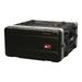 Gator Rolling Molded Rack Cases Series GRR-4PL-US - Rack case for audio equipment - 4U - polyethylene - black - with built-in power supply