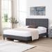 Platform Bed Frame with Fabric Upholstered Headboard,Full Size