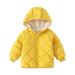 ZMHEGW Toddler Babys Boys Girls Thick Warm Hooded Coat Winter For Babys Clothes Coat Jacket Outwear Solid Colour