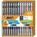 BIC Mechanical Pencil #2 EXTRA SMOOTH Variety Bulk Pack Of 40 Mechanical Pencils 20 0.5mm With 20 0.7mm Mechanical Led Pencils Assorted Colored Barrels for professional Office & School Use.