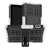 Case for Amazon Kindle Fire 7 12th Gen 2022 Shockproof Heavy Duty Anti-falling Rugged Double Protection Hybrid Case Cover with Kickstand for Amazon Kindle Fire 7 12th Gen 2022 - White