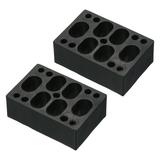 Uxcell 28mm (1.1 ) Plastic Longboard Riser Pads Skateboard Riser Shock Pads Black 2 Pcs