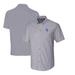 Men's Cutter & Buck Charcoal Los Angeles Rams Throwback Logo Big Tall Stretch Oxford Button-Down Short Sleeve Shirt