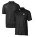 Men's Cutter & Buck Black Las Vegas Raiders Micro Floral Stretch Polo