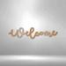 Express Your Love Gifts Welcome Script Steel Sign Wall Decor Metal | 11.75 H x 29.5 W x 0.048 D in | Wayfair MEM-277-00-30-Copper-Mild Steel-0.06-1