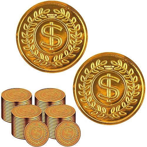 Goldmünzen, 100 Stück Mitgebsel Kinder gold Kinder