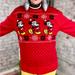 Disney Sweaters | Disney Christmas Sweater Holiday Party | Color: Black/Red | Size: L