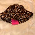 Kate Spade Accessories | Kate Spade Leopard Print Bucket Hat 100% Polyester With Pink Cotton Lining Os | Color: Black/Brown | Size: Os