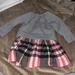Burberry Dresses | Girl Burberry Long Sleeve Dress Size 2y | Color: Gray/Pink | Size: 2tg