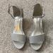 Nine West Shoes | 9 West Kids Tess Sandal | Color: Silver | Size: 12.5g