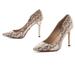 Michael Kors Shoes | Avra Michael Kors Snake Skin Pumps Heels Sz 9.5 / 39.5 | Color: Brown/Cream | Size: 9.5