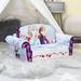 Marshmallow Furniture kids 2-in-1 Flip Open Foam Compressed Sofa Bed, Frozen 2 Foam in Blue/Indigo | 15 H x 26 W x 16.5 D in | Wayfair 6055324