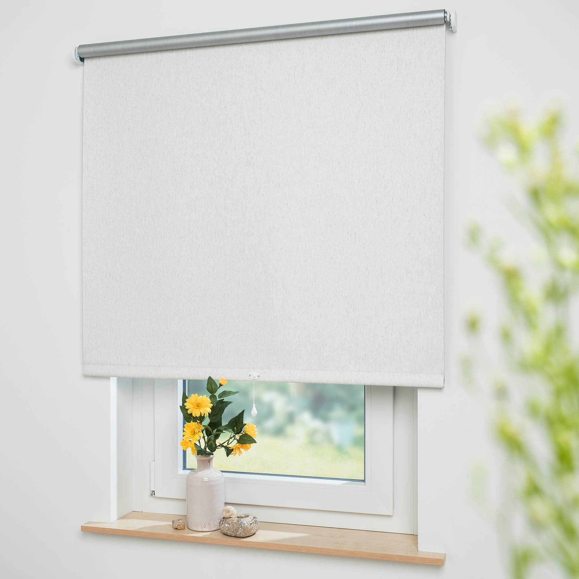 Springrollo LIEDECO "Thermo-Rollo" Gr. 3, beige (naturfarben), B:122cm H:180cm, Kunststoff, Metall, Polyester, Rollos, Thermo-Rollo Hergestellt in Deutschland Image