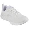 Sneaker SKECHERS "FLEX APPEAL 4.0 BRILLINAT VIEW", Damen, Gr. 39, weiß (sanftes weiß), Textil, Synthetik, sportlich, Schuhe, Freizeitschuh, Halbschuh, Schnürschuh mit Air Cooled Memory Foam