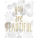 Trinx You Are Beautiful BW Poster Print By Kimberly Allen (24 X 36) Paper | 36 H x 24 W in | Wayfair 7EA01C9BE94E45CC99AA8DB12FBFEF0C