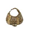 HARPA Henkeltasche ALPHA mit eleganter Reptilienoptik braun