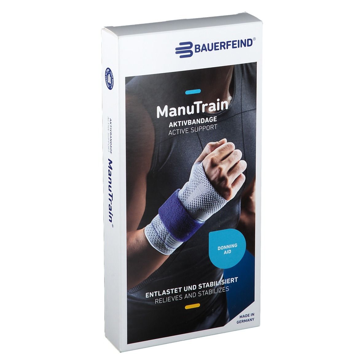 Manutrain Handgelenkbandage links Gr.4 titan 1 St Bandage(s)