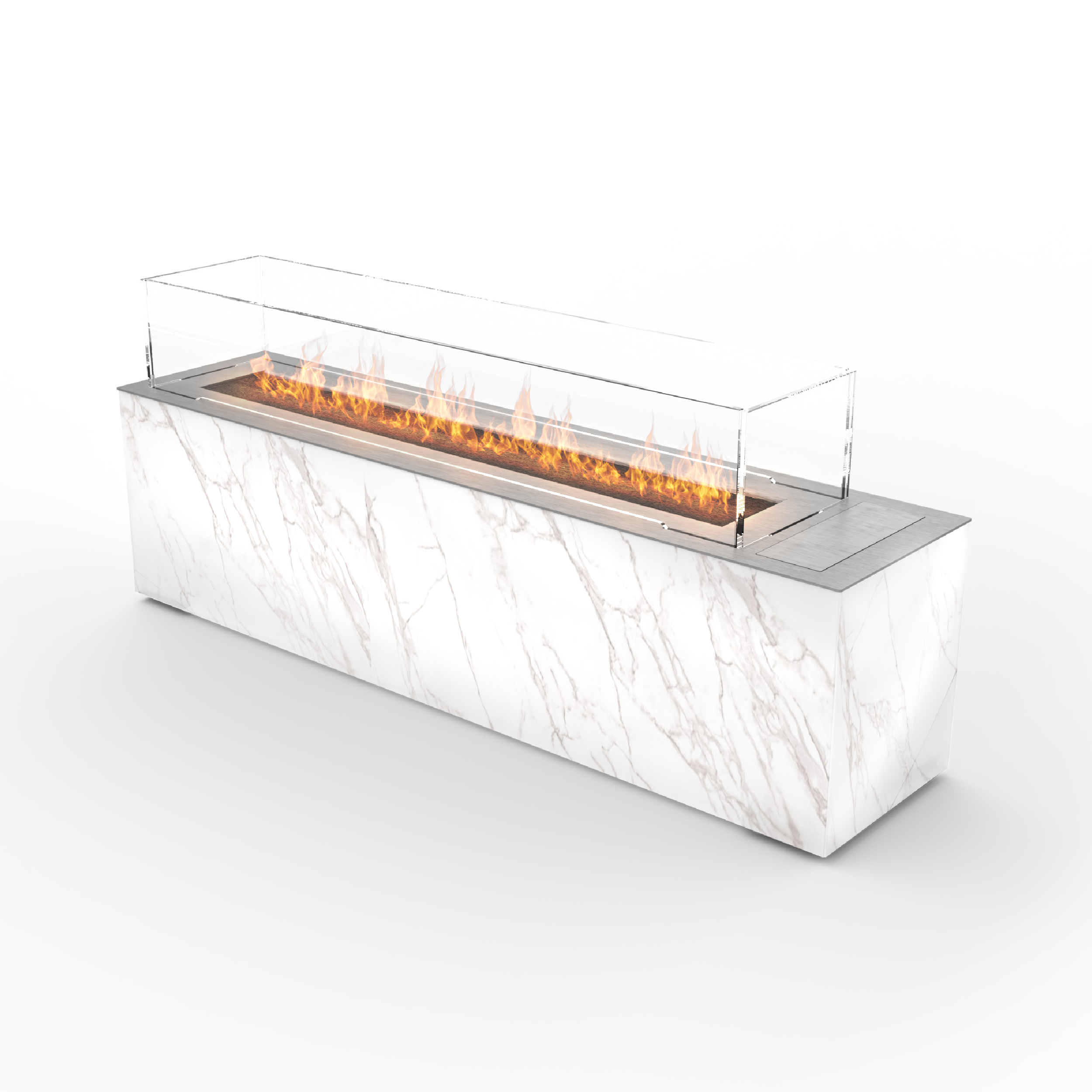 Planika CABO [freistehender Ethanolkamin]: Daze (Marmor weiß)