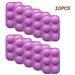 10 PCS Liwarace Half Ball Sphere Round Silicone Cake Mold Muffin Chocolate Cake Baking Mould Purple Silicone in Indigo | 7.7 H x 5.5 W in | Wayfair