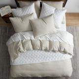 HiEnd Accents 100% French Flax Linen Reversible Duvet Cover Set, 3PC