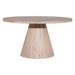 Antonio 55" Round Reclaimed Pine Cone Shaped Pedestal Base Dining Table