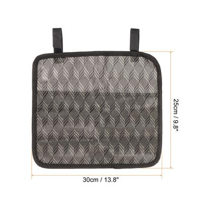 2pcs Chair Arm Rest Hanging Pouch, Magazine Waterproof Storage Bag - Brown