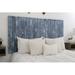 Gracie Oaks Ravshan Leaner Style Panel Headboard Solid Wood Blue Stonewash in White | 58 H x 55.5 W x 2 D in | Wayfair