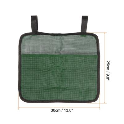 Chair Arm Rest Hanging Pouch, Magazine Waterproof Storage Bag for Camp - Green