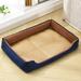 Tucker Murphy Pet™ Dog Kennel Summer Cool Den Teddy Summer Dog Kennel Mat Mat Cat Bed Dog Bed Cat Kennel in Brown | Wayfair