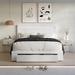 Mercer41 Gouker Tufted Storage Platform Bed Upholstered/Velvet in Gray/White | 57 H x 47 W x 76 D in | Wayfair 9216A775D7DC4035A10454F8F218E574