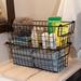 Rebrilliant 2 Storage Bins - Basket Set for Toy, Kitchen, Closet, & Bathroom Storage - Small Shelf Organizers in Black | Wayfair