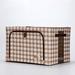 Gracie Oaks Fabric Box Fabric in Brown | 7.87 H x 15.74 W x 11.81 D in | Wayfair B5F88359E6974595933277C65F131AE5