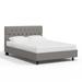 Latitude Run® Tufted Platform Bed Upholstered/Polyester/Linen | 43 H x 74 W x 87 D in | Wayfair 10B2BAA3A64E4060AFDE154559FB44AA