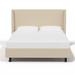 Wade Logan® Anouschka Platform Bed Upholstered/Polyester/Linen | 47 H x 59 W x 80 D in | Wayfair 1EBC5A670642440D965B23BAE30D17D2