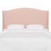 Birch Lane™ Byrd Upholstered Wingback Headboard Polyester in Pink/Black | 56 H x 82 W x 10 D in | Wayfair 3DEA20AB9727405A841A8834DB472E53