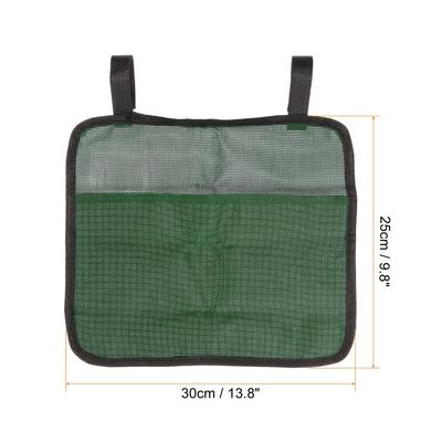 2pcs Chair Arm Rest Hanging Pouch, Magazine Waterproof Storage Bag - Green