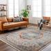 Bojan 12' x 15'7" Traditional Beachhouse/Royal Denim/Copper/Brown/Smoke/Blue/Rust/Burnt Orange/Mustard/Light Beige/Peach Area Rug - Hauteloom