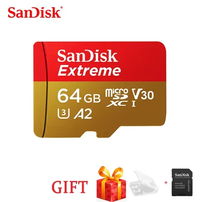 SanDisk Extreme-Carte SD U3 A2 32 Go 64 Go 128 Go 256 Go TF Carte mémoire pour importateur